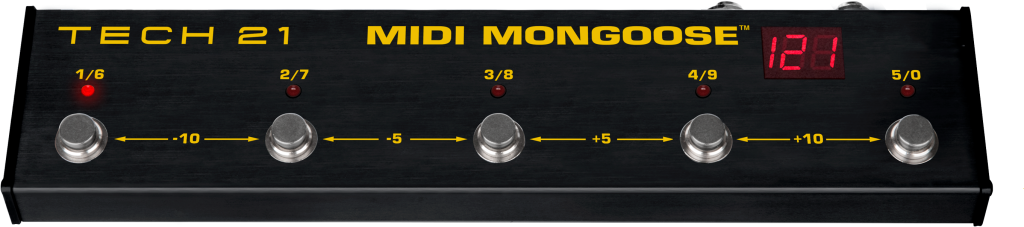 TECH21 MIDI MONGOOSE - CONTROLLER MIDI A PEDALE