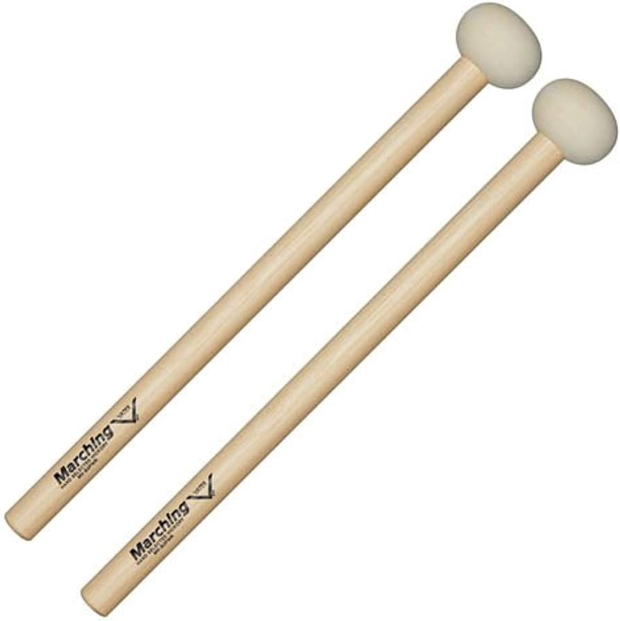 Vater MV-B3PWR ''Power Bass Drum Mallets'' - Battente in feltro duro - Per grancasse da 24'' a 26''