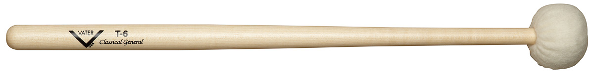 Vater VMT6 ''T6 Ultra Staccato Timpani, Drumset & Cymbal Mallet'' - L: 14 1/2'' | 36.83cm  D: 0.645'' | 1.64cm