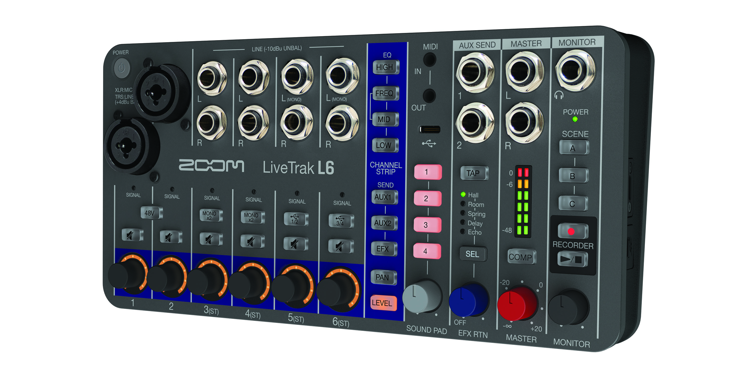 ZOOM L6 MIXER DIGITALE 6 CANALI - 32 BIT FLOATING POINT