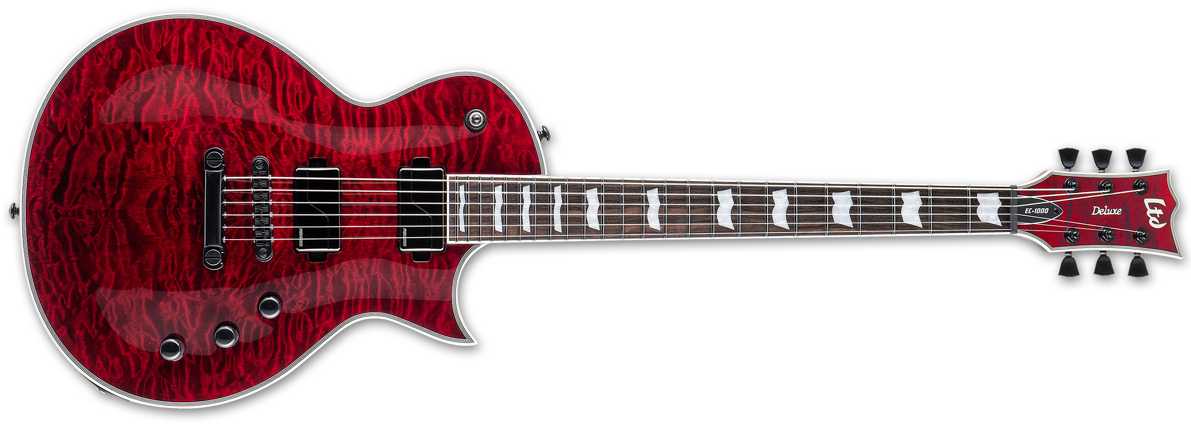 LTD LTD EC-1000 QM - See Thru Black Cherry Fluence