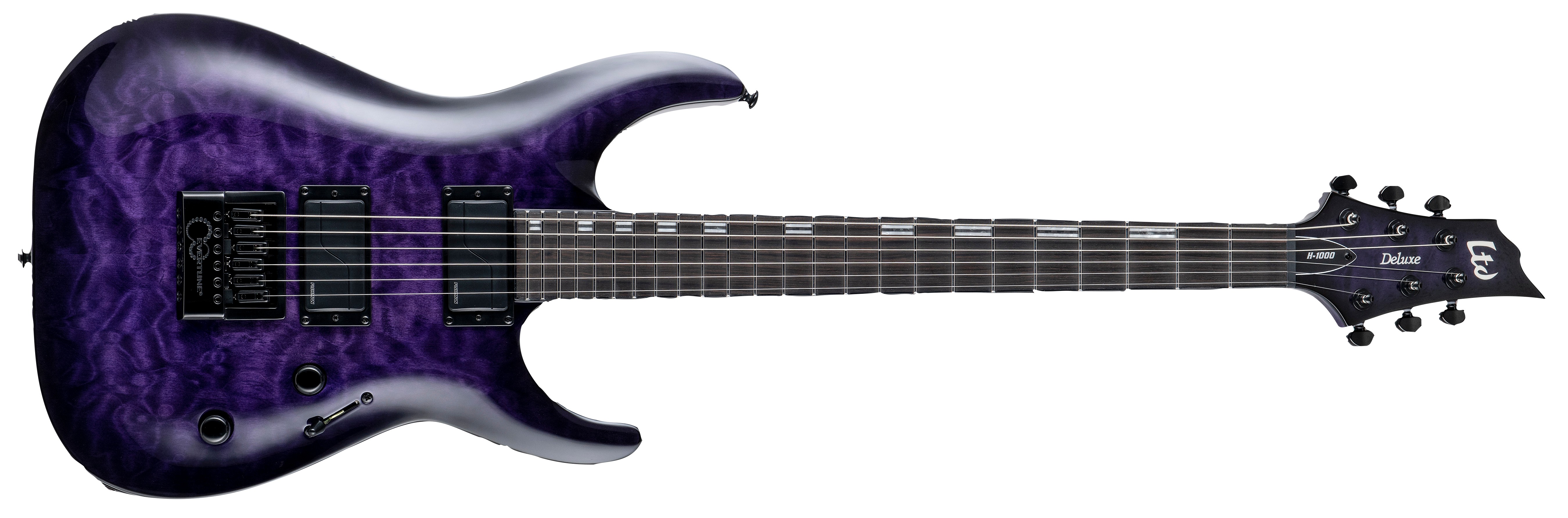 LTD LTD H-1000 EVERTUNE QM - See Thru Purple Sunburst