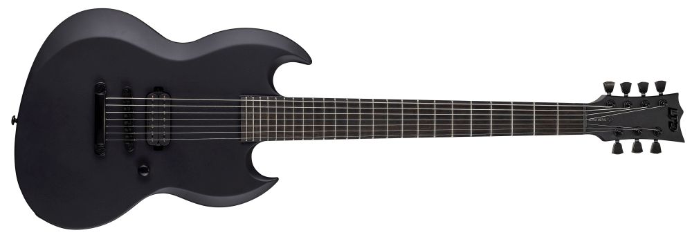 LTD LTD Viper-7 Baritone Black Metal - Black Satin