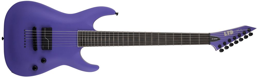 LTD LTD SC-607 Baritone 1 HUM - Purple Satin - 7 corde - c/astuccio