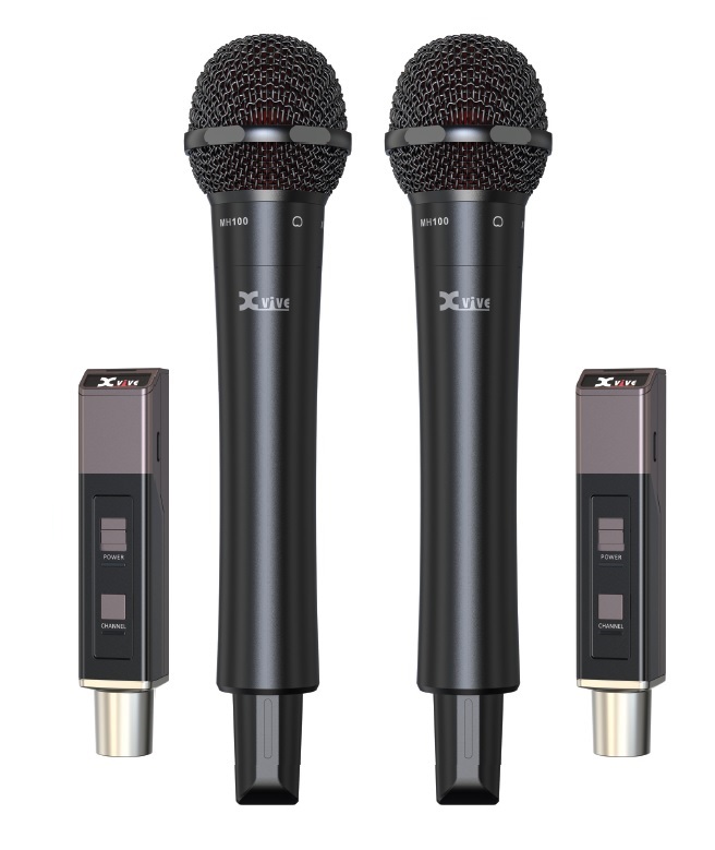 Xvive M5D - Sistema doppio microfono wireless Handheld a capsule intercambiabili